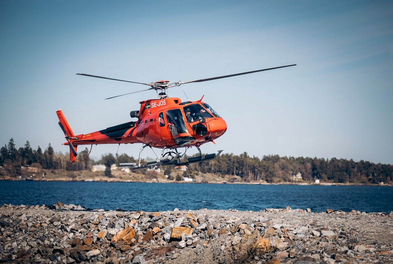 Eurocopter AS350 B3e – helikopter för bruksflyg hos Arlanda Helicopter