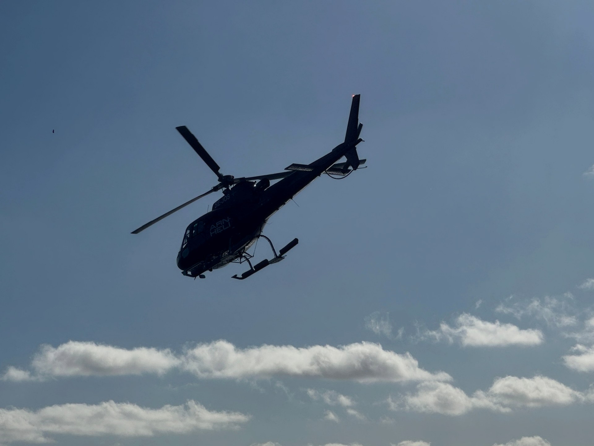 ARLANDA AS350 i flykt över Stockholm