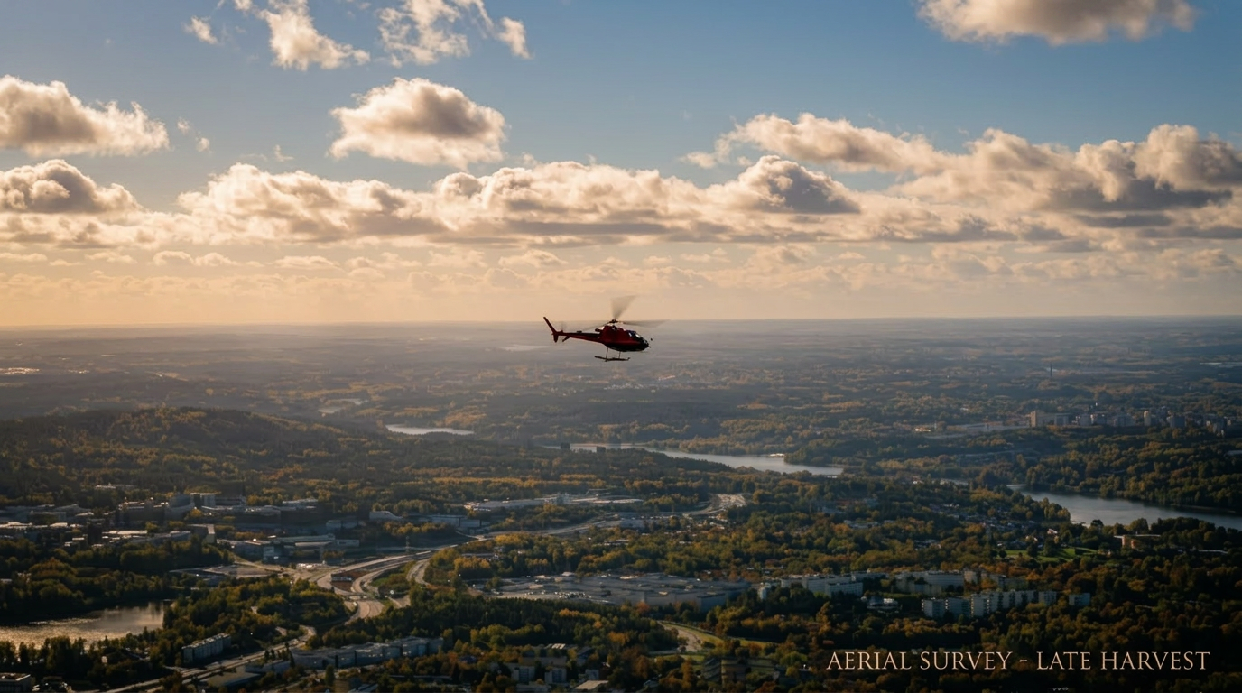 Inspektion av kraftledning – bruksflyg med helikopter, Arlanda Helicopter