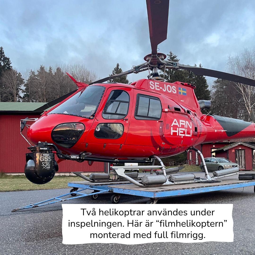 Filmhelikoptern SE-JOS med full filmrigg